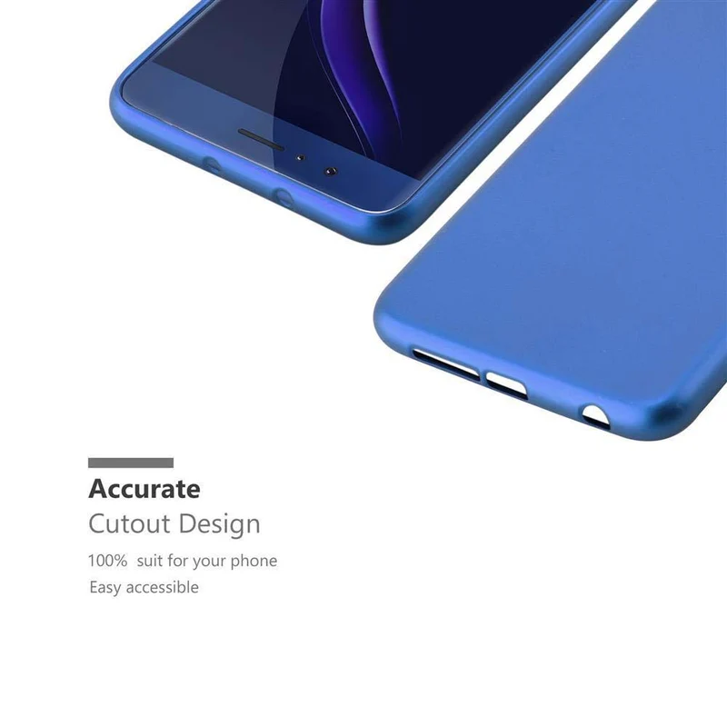 Cadorabo Hülle kompatibel mit Honor 8 / 8 PREMIUM Schutzhülle aus flexiblem TPU Silikon