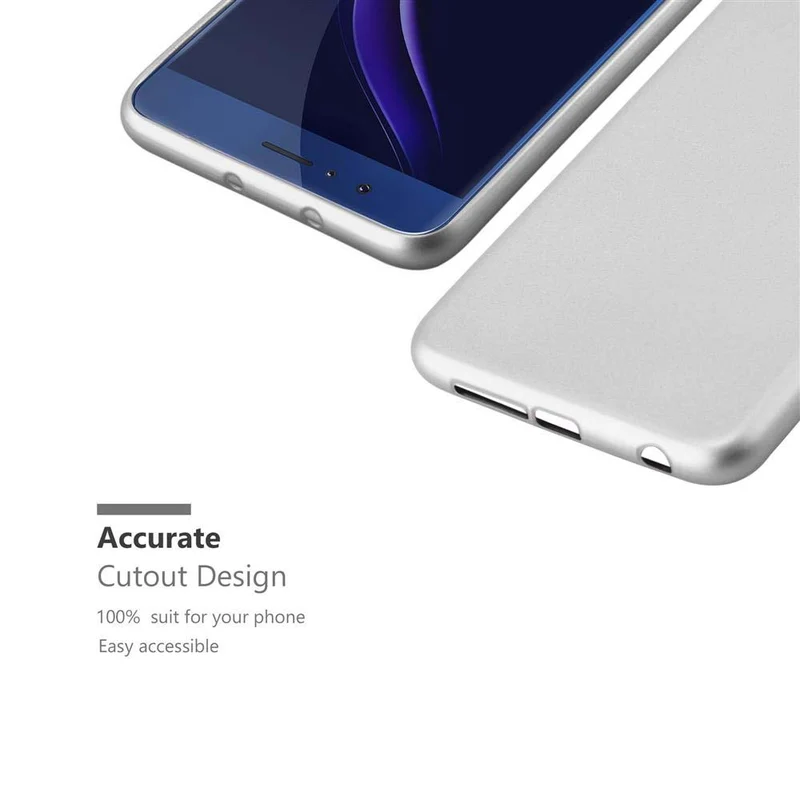 Cadorabo Hülle kompatibel mit Honor 8 / 8 PREMIUM Schutzhülle aus flexiblem TPU Silikon