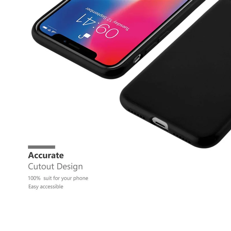 Cadorabo Hülle kompatibel mit Apple iPhone X / XS Schutzhülle aus flexiblem TPU Silikon