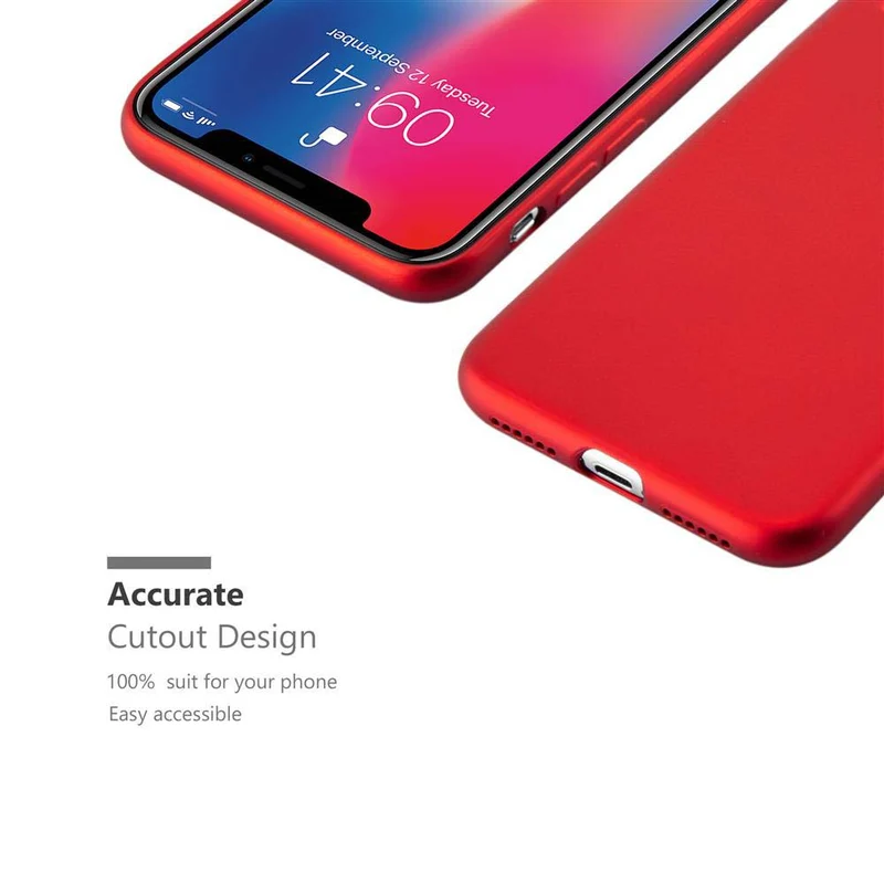 Cadorabo Hülle kompatibel mit Apple iPhone X / XS Schutzhülle aus flexiblem TPU Silikon
