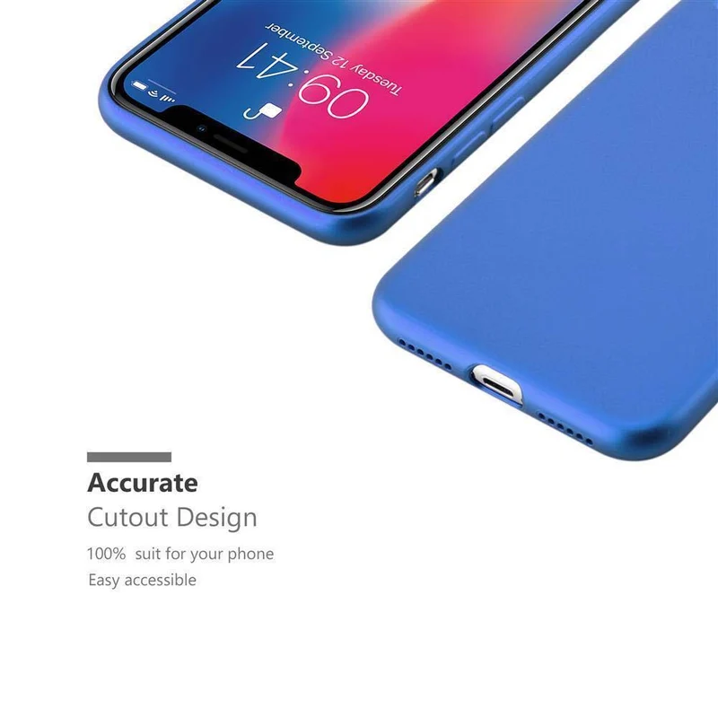 Cadorabo Hülle kompatibel mit Apple iPhone X / XS Schutzhülle aus flexiblem TPU Silikon