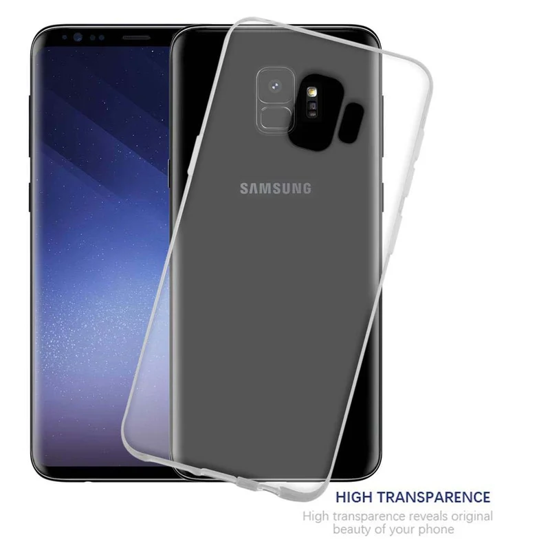 Cadorabo Hülle kompatibel mit Samsung Galaxy S9 Schutzhülle aus flexiblem TPU Silikon