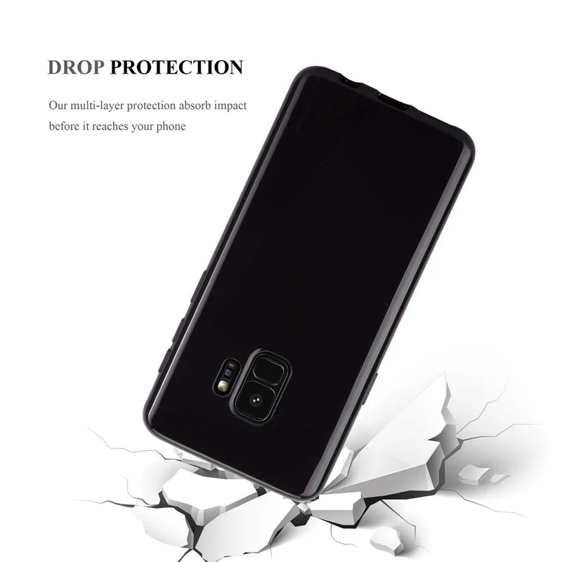 Cadorabo Hülle kompatibel mit Samsung Galaxy S9 Schutzhülle aus flexiblem TPU Silikon