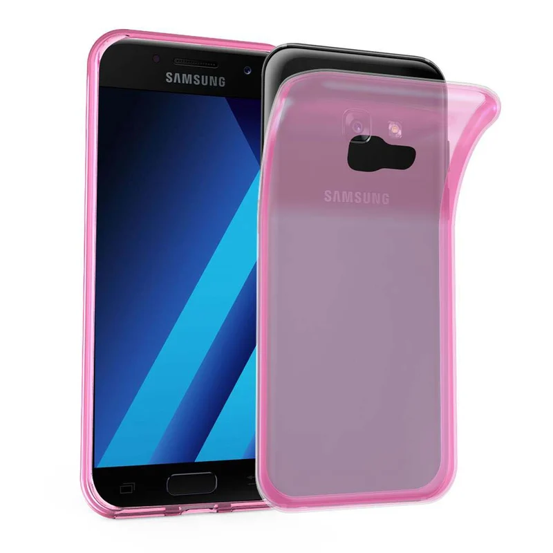 Cadorabo Hülle kompatibel mit Samsung Galaxy A7 2017 Schutzhülle aus flexiblem TPU Silikon
