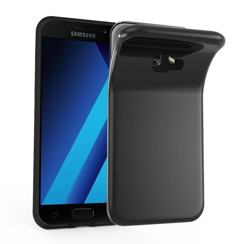 Cadorabo Hülle kompatibel mit Samsung Galaxy A7 2017 Schutzhülle aus flexiblem TPU Silikon
