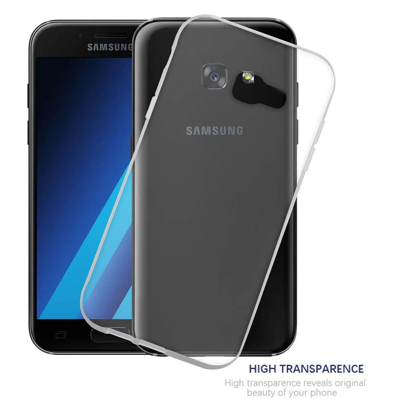 Cadorabo Hülle kompatibel mit Samsung Galaxy A7 2017 Schutzhülle aus flexiblem TPU Silikon