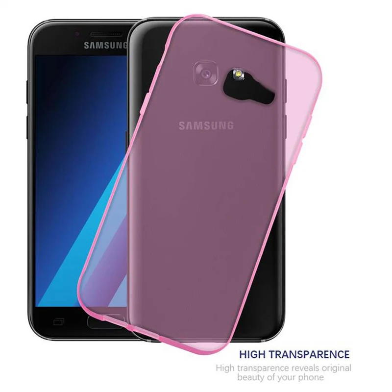 Cadorabo Hülle kompatibel mit Samsung Galaxy A7 2017 Schutzhülle aus flexiblem TPU Silikon