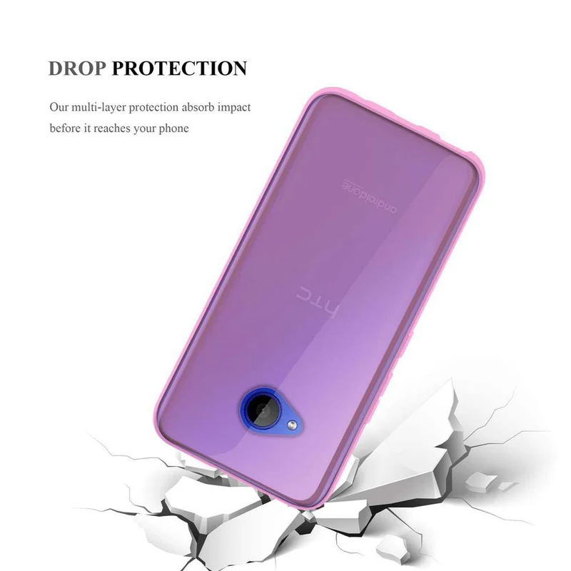 Cadorabo Hülle kompatibel mit HTC U11 LIFE Schutzhülle aus flexiblem TPU Silikon