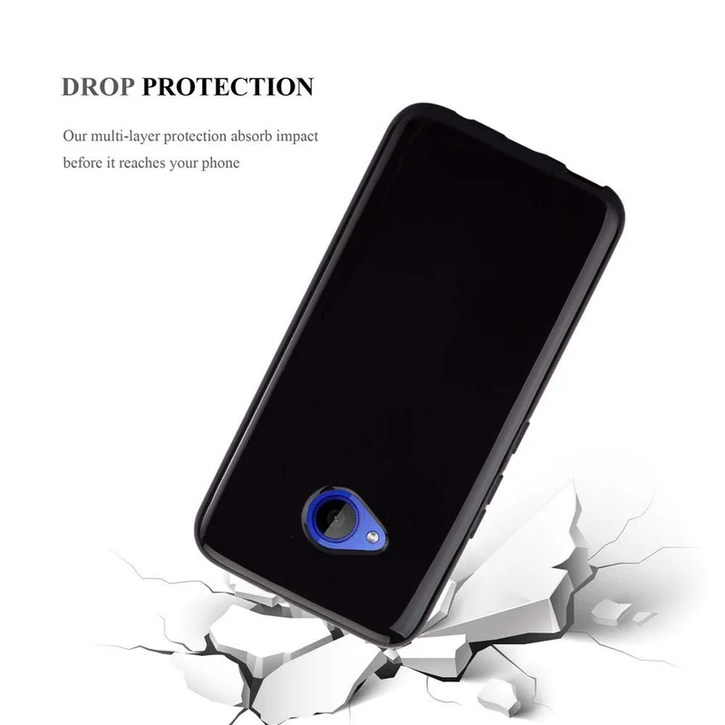 Cadorabo Hülle kompatibel mit HTC U11 LIFE Schutzhülle aus flexiblem TPU Silikon