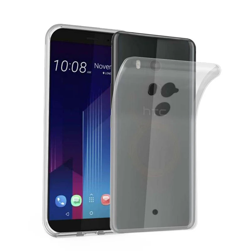 Cadorabo Hülle kompatibel mit HTC U11 PLUS Schutzhülle aus flexiblem TPU Silikon