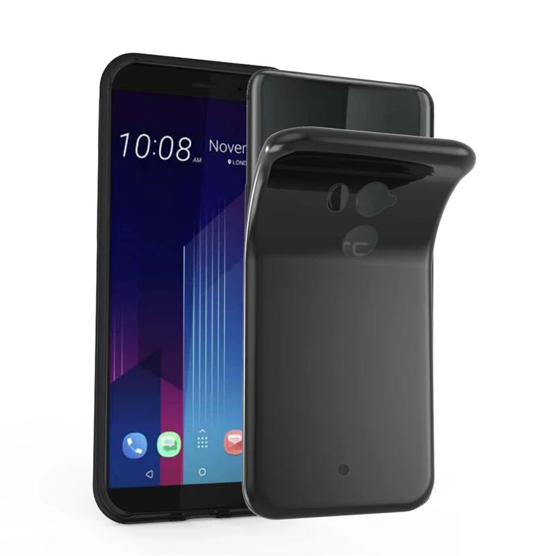 Cadorabo Hülle kompatibel mit HTC U11 PLUS Schutzhülle aus flexiblem TPU Silikon