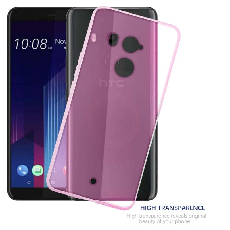 Cadorabo Hülle kompatibel mit HTC U11 PLUS Schutzhülle aus flexiblem TPU Silikon