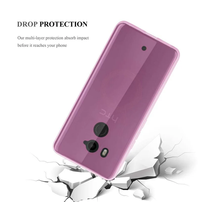Cadorabo Hülle kompatibel mit HTC U11 PLUS Schutzhülle aus flexiblem TPU Silikon