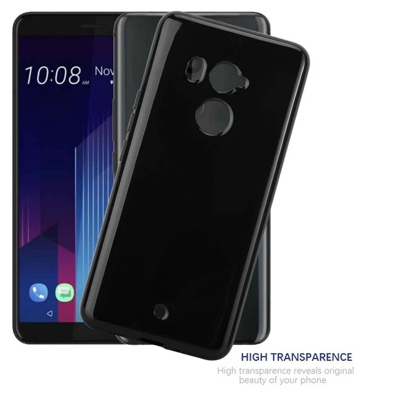 Cadorabo Hülle kompatibel mit HTC U11 PLUS Schutzhülle aus flexiblem TPU Silikon