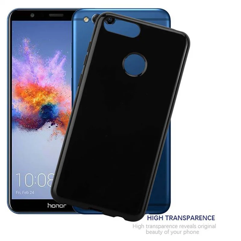 Cadorabo Hülle kompatibel mit Honor 7X Schutzhülle aus flexiblem TPU Silikon