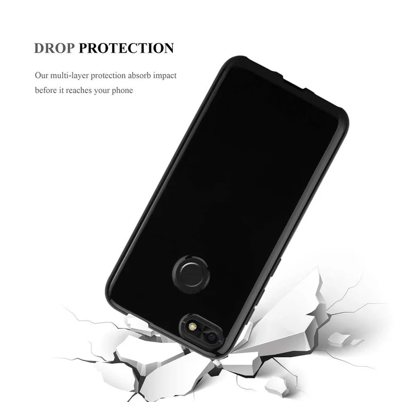 Cadorabo Hülle kompatibel mit Huawei Y6 PRO 2017 Schutzhülle aus flexiblem TPU Silikon