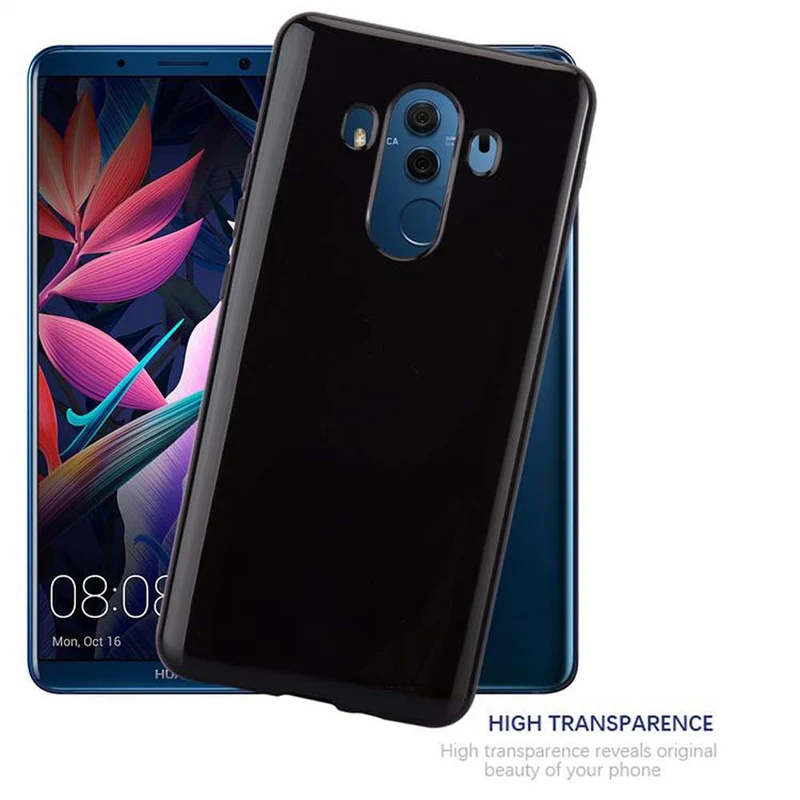 Cadorabo Hülle kompatibel mit Huawei MATE 10 PRO Schutzhülle aus flexiblem TPU Silikon
