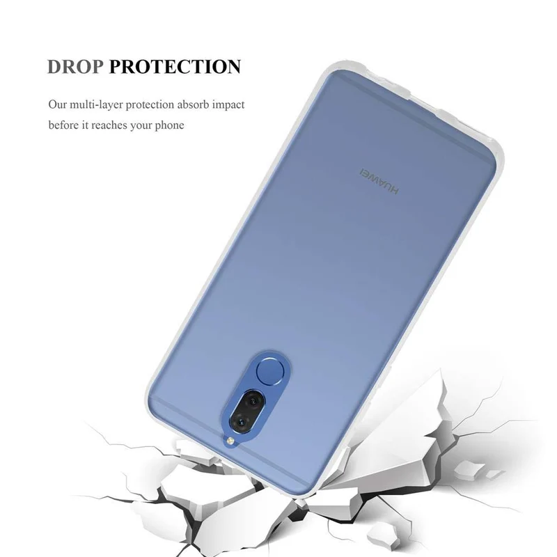 Cadorabo Hülle kompatibel mit Huawei MATE 10 LITE Schutzhülle aus flexiblem TPU Silikon