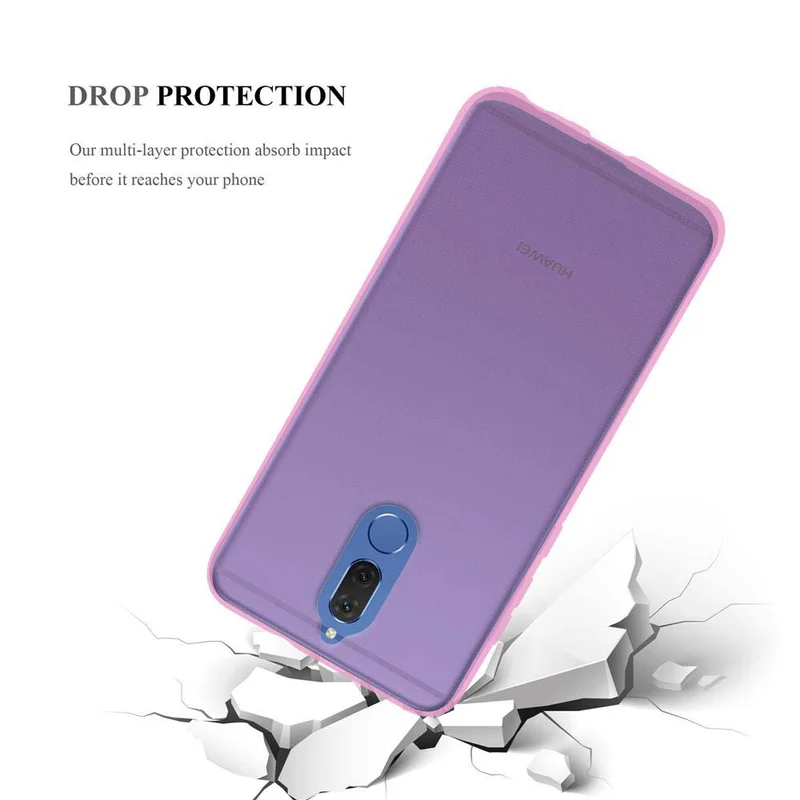 Cadorabo Hülle kompatibel mit Huawei MATE 10 LITE Schutzhülle aus flexiblem TPU Silikon