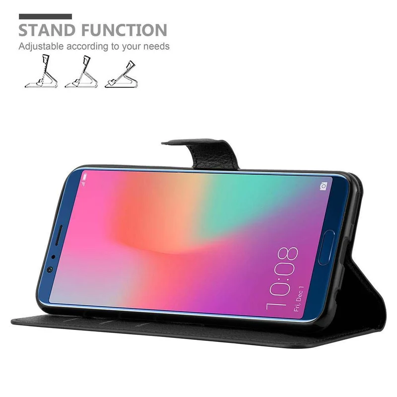 Cadorabo Hülle kompatibel mit Honor View 10 Schutzhülle mit Magnetverschluss, Standfunktion und Kartenfach