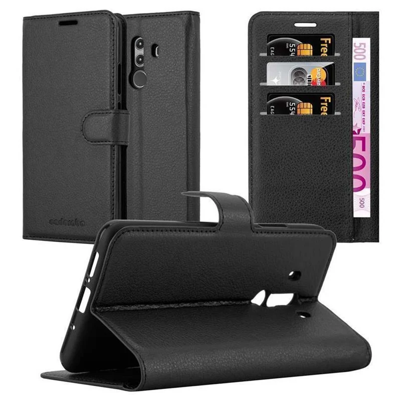 Cadorabo Hülle kompatibel mit Huawei MATE 10 PRO Schutzhülle mit Magnetverschluss, Standfunktion und Kartenfach