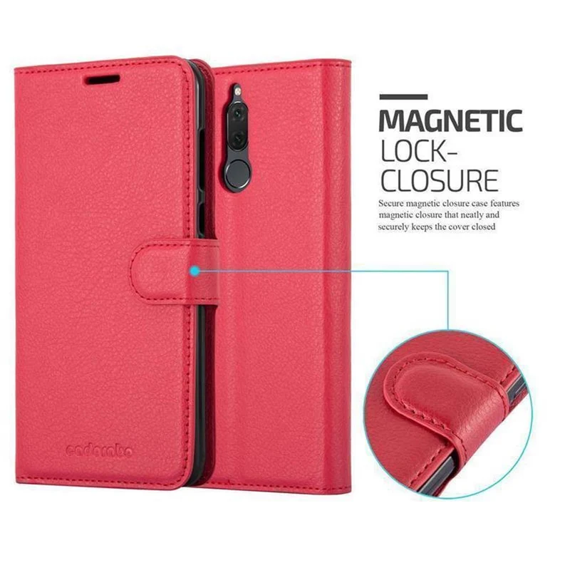 Cadorabo Hülle kompatibel mit Huawei MATE 10 LITE Schutzhülle mit Magnetverschluss, Standfunktion und Kartenfach