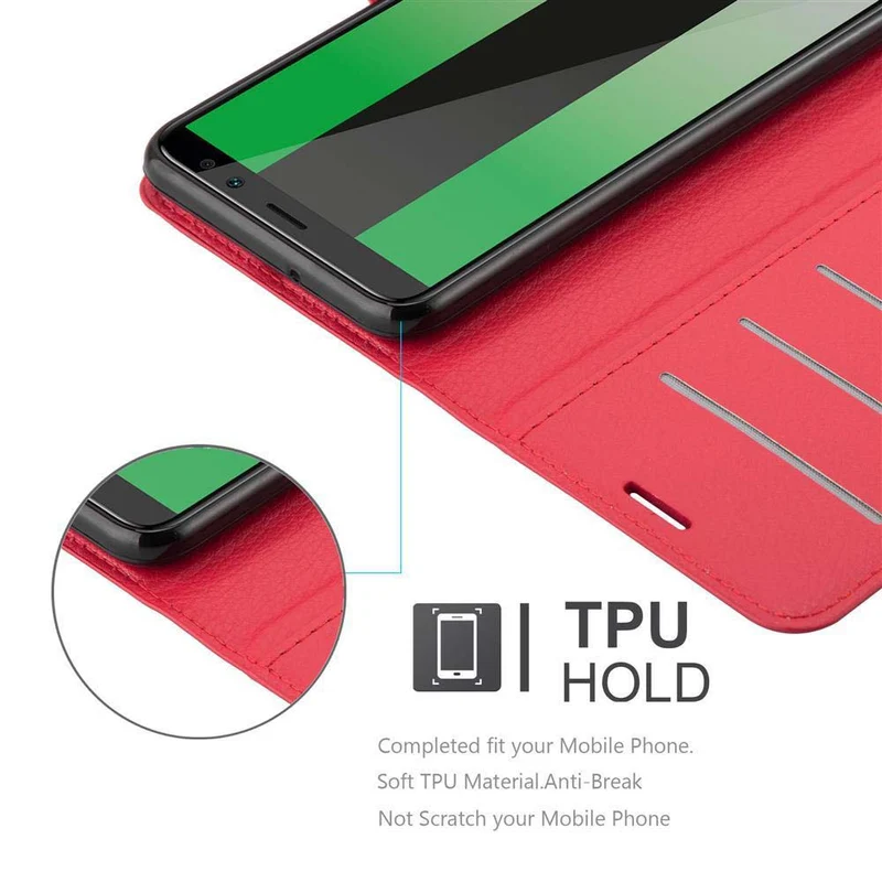 Cadorabo Hülle kompatibel mit Huawei MATE 10 LITE Schutzhülle mit Magnetverschluss, Standfunktion und Kartenfach