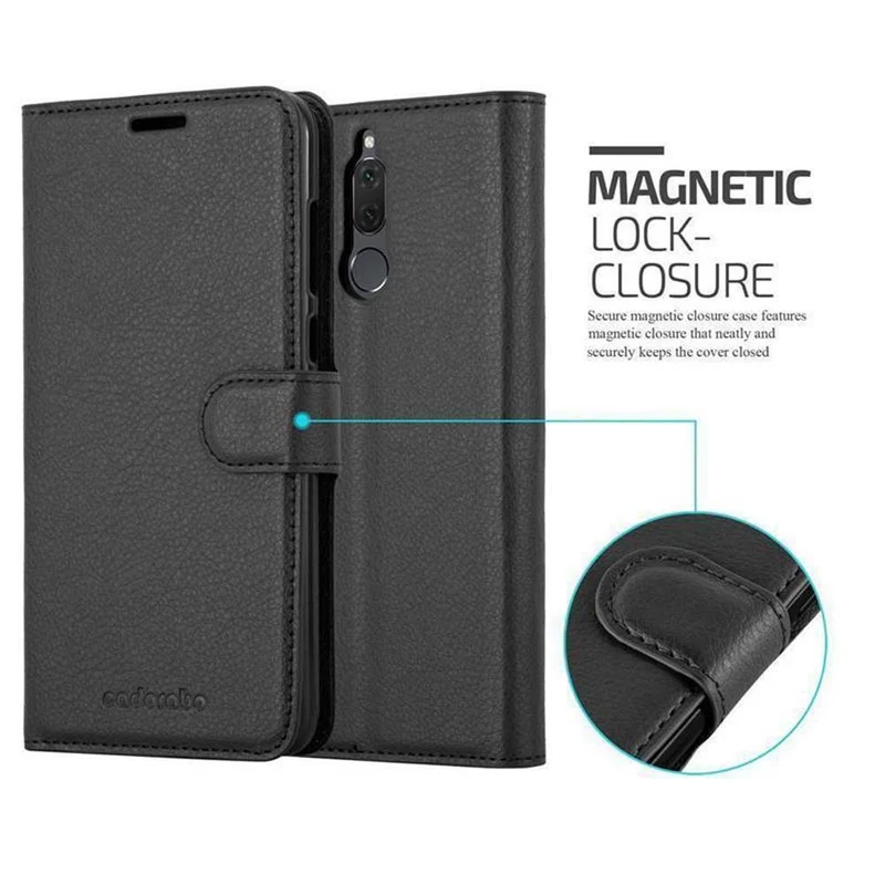 Cadorabo Hülle kompatibel mit Huawei MATE 10 LITE Schutzhülle mit Magnetverschluss, Standfunktion und Kartenfach