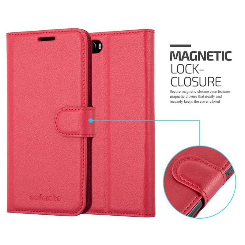 Cadorabo Hülle kompatibel mit Cubot MAGIC Schutzhülle mit Magnetverschluss, Standfunktion und Kartenfach