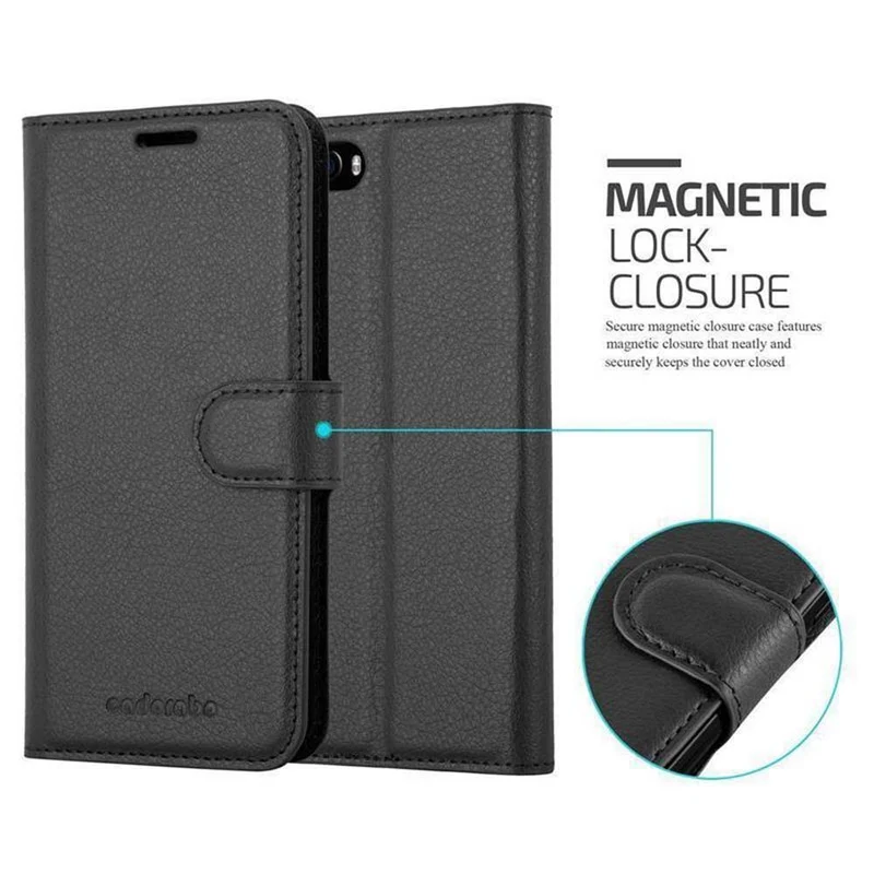 Cadorabo Hülle kompatibel mit Cubot MAGIC Schutzhülle mit Magnetverschluss, Standfunktion und Kartenfach