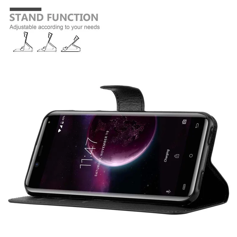 Cadorabo Hülle kompatibel mit Cubot MAGIC Schutzhülle mit Magnetverschluss, Standfunktion und Kartenfach