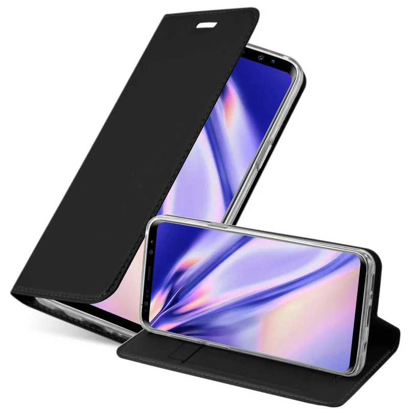 Cadorabo Hülle kompatibel mit Samsung Galaxy S9 Schutzhülle mit Magnetverschluss, Standfunktion und Kartenfach