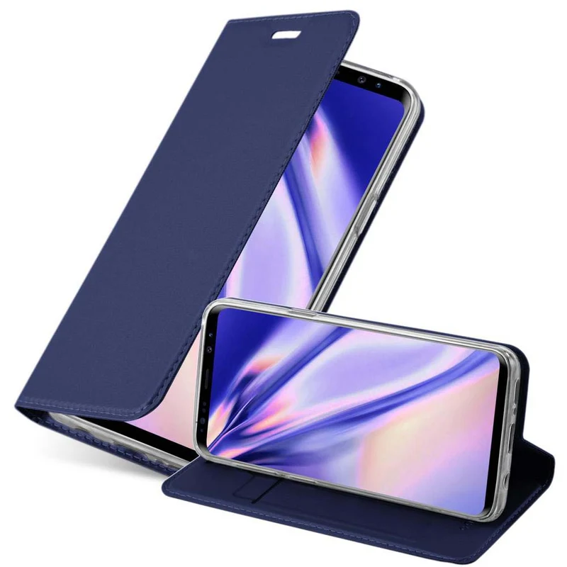 Cadorabo Hülle kompatibel mit Samsung Galaxy S9 Schutzhülle mit Magnetverschluss, Standfunktion und Kartenfach