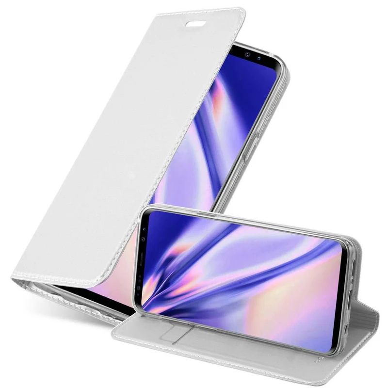 Cadorabo Hülle kompatibel mit Samsung Galaxy S9 Schutzhülle mit Magnetverschluss, Standfunktion und Kartenfach