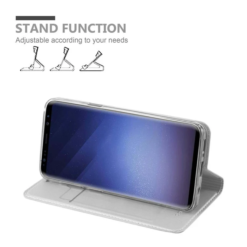 Cadorabo Hülle kompatibel mit Samsung Galaxy S9 Schutzhülle mit Magnetverschluss, Standfunktion und Kartenfach