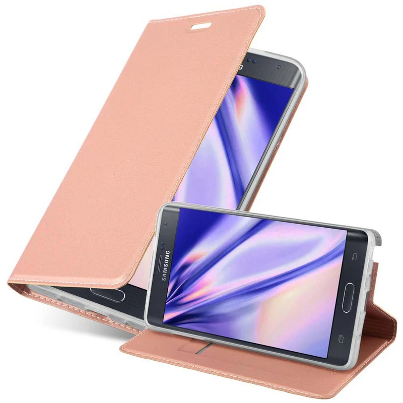 Cadorabo Hülle kompatibel mit Samsung Galaxy NOTE EDGE Schutzhülle mit Magnetverschluss, Standfunktion und Kartenfach