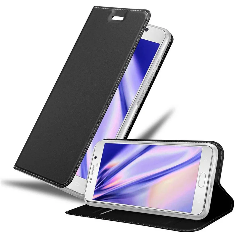 Cadorabo Hülle kompatibel mit Samsung Galaxy NOTE 5 Schutzhülle mit Magnetverschluss, Standfunktion und Kartenfach