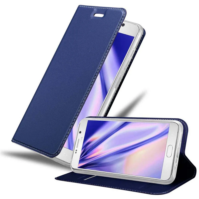 Cadorabo Hülle kompatibel mit Samsung Galaxy NOTE 5 Schutzhülle mit Magnetverschluss, Standfunktion und Kartenfach