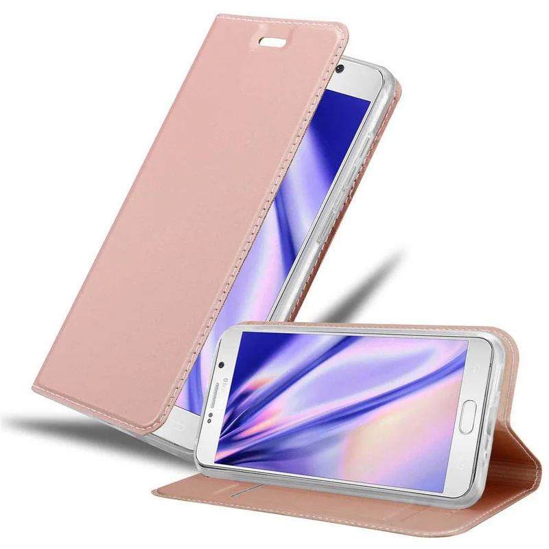 Cadorabo Hülle kompatibel mit Samsung Galaxy NOTE 5 Schutzhülle mit Magnetverschluss, Standfunktion und Kartenfach