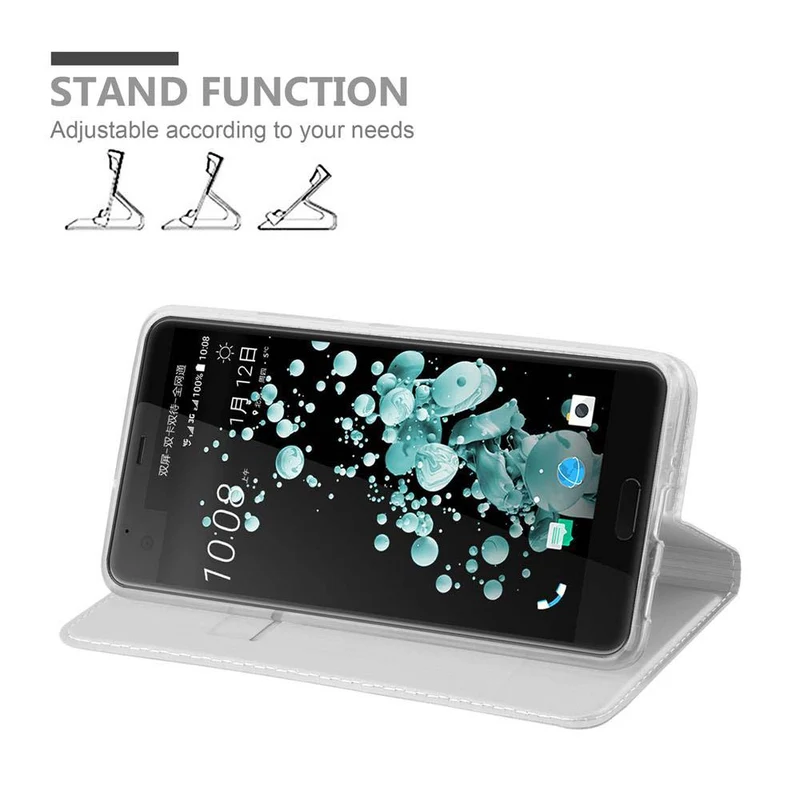 Cadorabo Hülle kompatibel mit HTC U ULTRA Schutzhülle mit Magnetverschluss, Standfunktion und Kartenfach