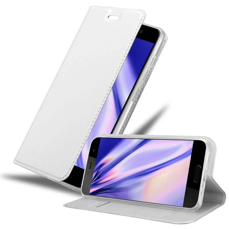 Cadorabo Hülle kompatibel mit HTC U PLAY Schutzhülle mit Magnetverschluss, Standfunktion und Kartenfach