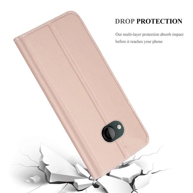 Cadorabo Hülle kompatibel mit HTC U PLAY Schutzhülle mit Magnetverschluss, Standfunktion und Kartenfach