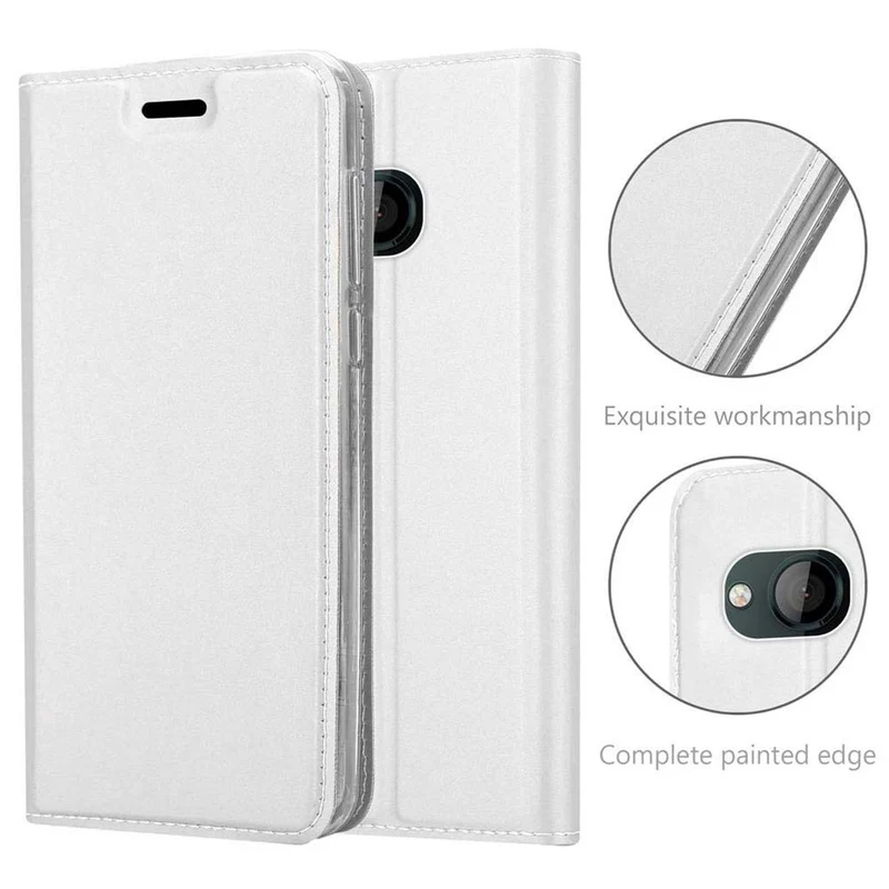Cadorabo Hülle kompatibel mit HTC U PLAY Schutzhülle mit Magnetverschluss, Standfunktion und Kartenfach