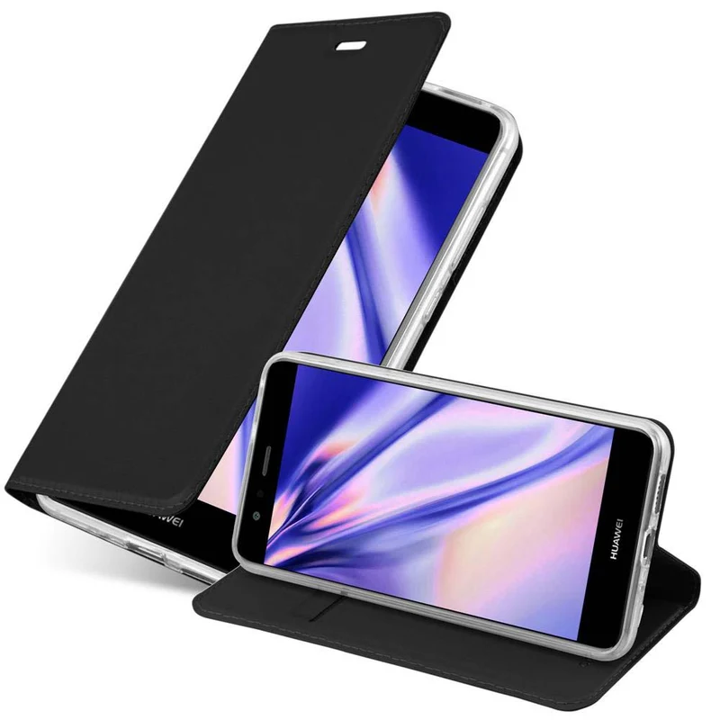 Cadorabo Hülle kompatibel mit Huawei P10 LITE Schutzhülle mit Magnetverschluss, Standfunktion und Kartenfach
