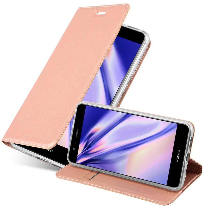 Cadorabo Hülle kompatibel mit Huawei P10 LITE Schutzhülle mit Magnetverschluss, Standfunktion und Kartenfach