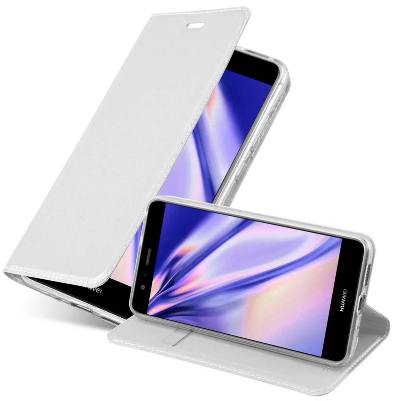 Cadorabo Hülle kompatibel mit Huawei P10 LITE Schutzhülle mit Magnetverschluss, Standfunktion und Kartenfach