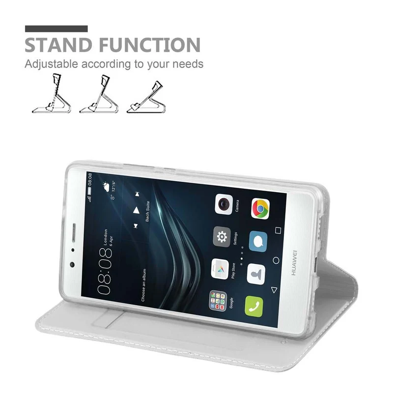 Cadorabo Hülle kompatibel mit Huawei P9 LITE 2016 / G9 LITE Schutzhülle mit Magnetverschluss, Standfunktion und Kartenfach