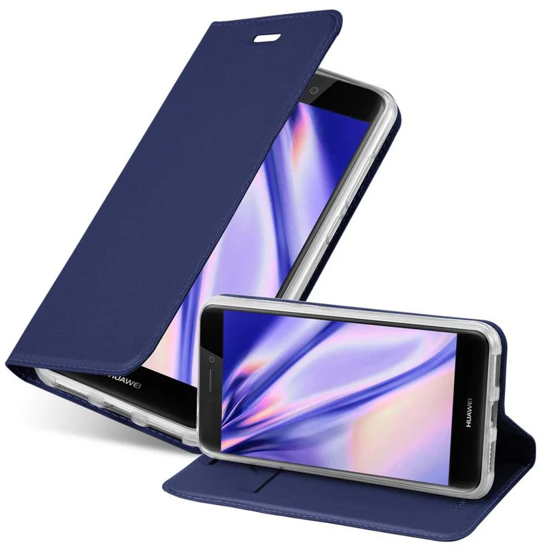 Cadorabo Hülle kompatibel mit Huawei P8 LITE 2017 / P9 LITE 2017 Schutzhülle mit Magnetverschluss, Standfunktion und Kartenfach