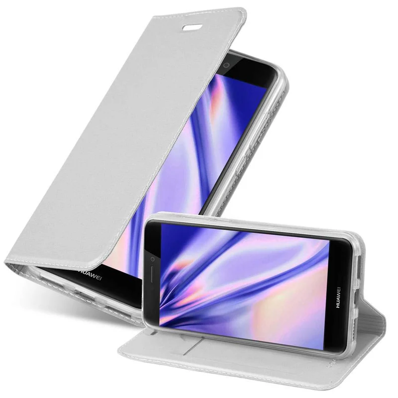 Cadorabo Hülle kompatibel mit Huawei P8 LITE 2017 / P9 LITE 2017 Schutzhülle mit Magnetverschluss, Standfunktion und Kartenfach