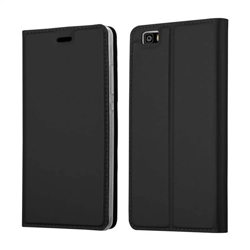 Cadorabo Hülle kompatibel mit Huawei P8 LITE 2015 Schutzhülle mit Magnetverschluss, Standfunktion und Kartenfach